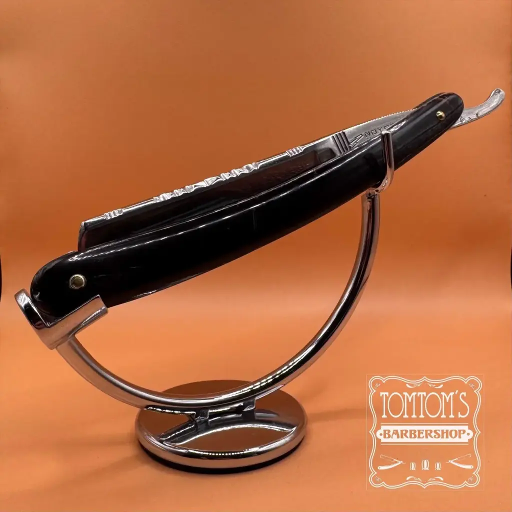 [NOY-MAG-68-001] Rasoir droit Noyor Magnetic - Garanti Fait main – 6/8 – dos guilloché