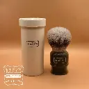 Simpson synthetic shaving brush with travel tube Highbury Faux Ebony Marble S